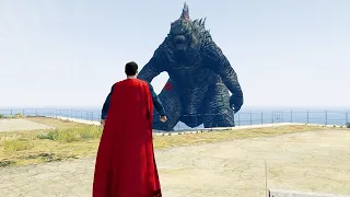 GTA 5 Mods - Superman Vs Godzilla