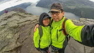 Hiking to Preikestolen (Pulpit Rock), Norway, 15 August 2015