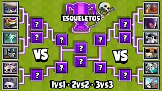 TORNEO de ESQUELETOS | 1vs1 - 2vs2 - 3vs3 | Clash Royale