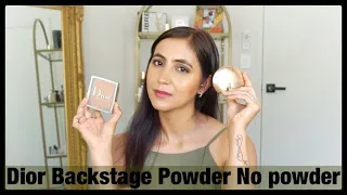 Dior Backstage Powder No Powder Review (best powder for Dry, Combo Skin)