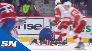 Jonathan Drouin Rushes Off Ice With Injury After Taking Puck To The Head