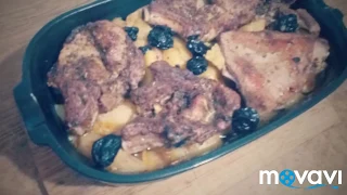 #картошкасчерносливом Вкуснейшая Картошка с мясом и черносливом в духовке!