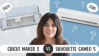 Cricut Maker 3 or Silhouette Cameo 5?! Which cutting machine is better/ best for you?!