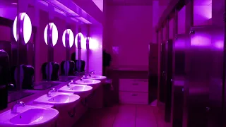 you're in a bathroom at a eurovision 2023 party