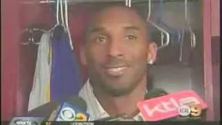 Kobe Bryant makes fun of "The Machine" Sasha Vujacic