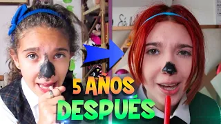 IMITANDO MI PRIMER VIDEO 😱 RUTINA CUANDO LLEGO DEL COLEGIO - Amara Que Linda