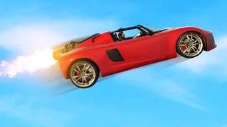 GTA 5 ONLINE IMPORT/EXPORT DLC - $4,000,000 ROCKET CAR THAT CAN FLY! (GTA 5 DLC)