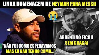 🚨 OLHA AS LINDAS HOMENAGENS DO NEYMAR, MBAPPE E SUÁREZ PARA O MESSI!