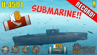 Submarine U-4501 6 Kills & 207k Damage | World of Warships Gameplay