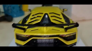 Autoart 1/18 Lamborghini Aventador SVJ (Giallo Tenerife/Pearl yellow) 79175 - Unboxing