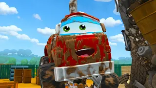 Cleaning Muddy Cars | Car Cartoons for Kids | The Adventures of Chuck & Friends