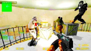 Counter Strike Source - Zombie Escape mod online gameplay on on Forgotten Facility map