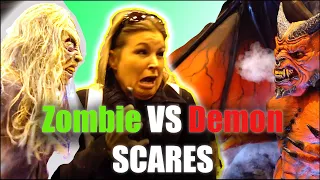 SCARE CAM  at Transworld Halloween Haunt Tradeshow | Zombie VS Demon