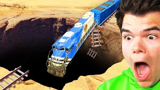 Train vs Pits in GTA 5