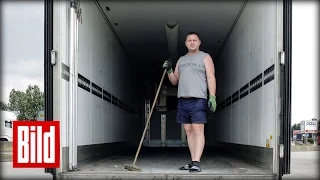 Flüchtlinge am Eurotunnel - Deutsche Lkw-Fahrer über das Drama ( Calais / refugees /Trucker )