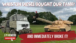 Whistlin Diesel Came To Buy A Chieftain Main Battle Tank, And Immediately Broke It!