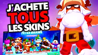 J'ACHETE TOUS LES SKINS DE NOËL ET ON VA FAIRE DES TOP#1 AVEC EN SURVIVANT !!! Brawl Stars