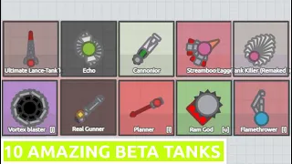 ARRAS.IO SHOW 10 AMAZING BETA TANKS! - TANK IDEAS #6