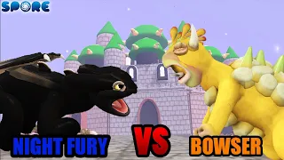 Night Fury vs Bowser | Night Fury Rampage [S1E2] | SPORE