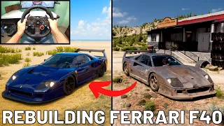 Forza Horizon 5 - Rebuilding 1989 Ferrari F40 | Logitech G29 Gameplay (Steering Wheel) | FH5 Ferrari