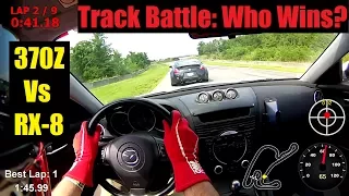 Mazda RX-8 vs 350HP Nissan 370Z Track Battle / Comparison