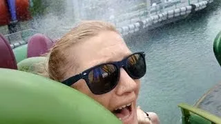 Girl Gets Sick At Universal Orlando's Islands Of Adventure!!! (7.28.13)