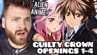 First Time Reacting to 'GUILTY CROWN' Openings & Endings | ANIME REACTION!