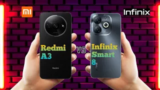 Redmi A3 Vs Infinix Smart 8 ll Full Comparison ⚡ which one is best ?