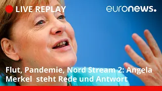 Flut, Pandemie, Nord Stream 2: Angela Merkel stellt sich den Fragen der Hauptstadtjournalisten