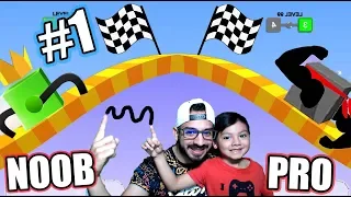 Patitas Locas con Karim | Draw Climber NOOB vs PRO Gameplay | Juegos Karim Juega