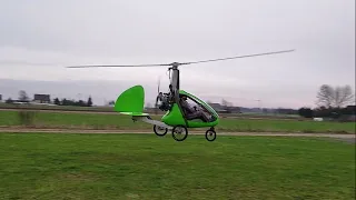 JK2d nano gyrocopter by Fusioncopter. Factory test flights.