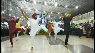 BHANGRA Dance At Kolkata Airport! || Surprise ||