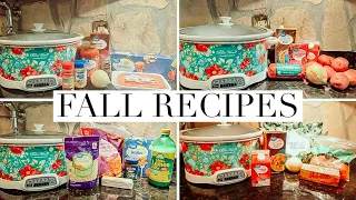 4 SUPER EASY & TASTY FALL CROCKPOT RECIPES ON A BUDGET | THE SIMPLIFIED SAVER