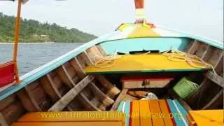 Longtail Boat pass Koh Ngai, Thailand