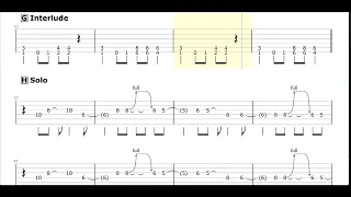 Smells Like Teen Spirit - Guitar TAB with backing track