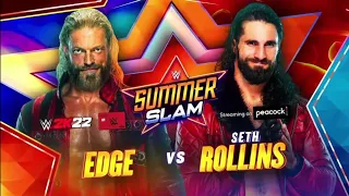 Edge vs Seth Rollins-Summer Slam 2021-Wr3d 2k21