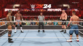 WWE 2K24 - Brock Lesnar Vs CM Punk Vs Randy Orton Vs John Cena FATAL 4 WAY MATCH! (PS5)