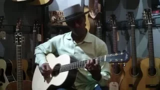 Eric Bibb - Lowden 40th Anniversary Brazilian Rosewood F50 - Bluedog Guitars