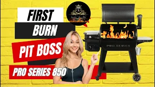 HOW TO SEASON YOUR PIT BOSS PRO SERIES 850/FIRST BURN OFF/HOW TO START UP WITH PRIMING/HOT ZONE TEST