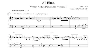 All Blues (Wynton Kelly transcription)