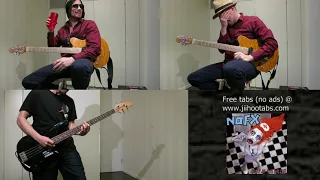 NOFX - ...Something Completely Similar + Take Two Placebos and Call Me Lame: guitar & bass cover