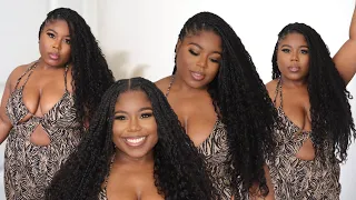 😍 KNOTLESS BOHO BRAIDS TUTORIAL | 100% Human Hair for $60 | YGWigs