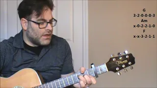 How to play "Lovers in a Dangerous Time" by Barenaked Ladies on acoustic guitar