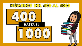 🌟Números del 400 al 1000 en letras en español I Spanish Numbers 400-1000