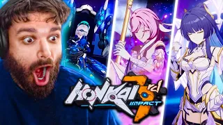 Genshin Impact Player Tries ALL Honkai Impact 3rd Characters! (reaction)