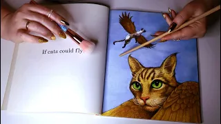 ASMR Book Page Turning & Squeezing / Book Tracing & Tapping / Soft Spoken