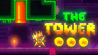 'THE TOWER' 100% (ALL COINS TUTORIAL) Platformer Level by Robtop!👑👾 | Geometry Dash