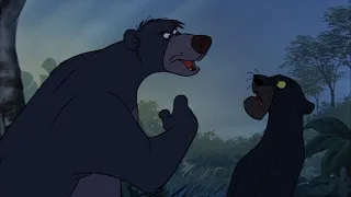 The Jungle Book - Baloo and Bagheera argue (Hebrew)