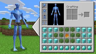 REALISTIC AVATAR Inventory Shop MINECRAFT HOW TO PLAY JAKE SULLY CHALLENGE Animation