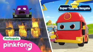 [Ep.2] Carro de Bombeiros, Ready | Super Time de Resgate|Pinkfong,Bebê Tubarão!Canções para Crianças